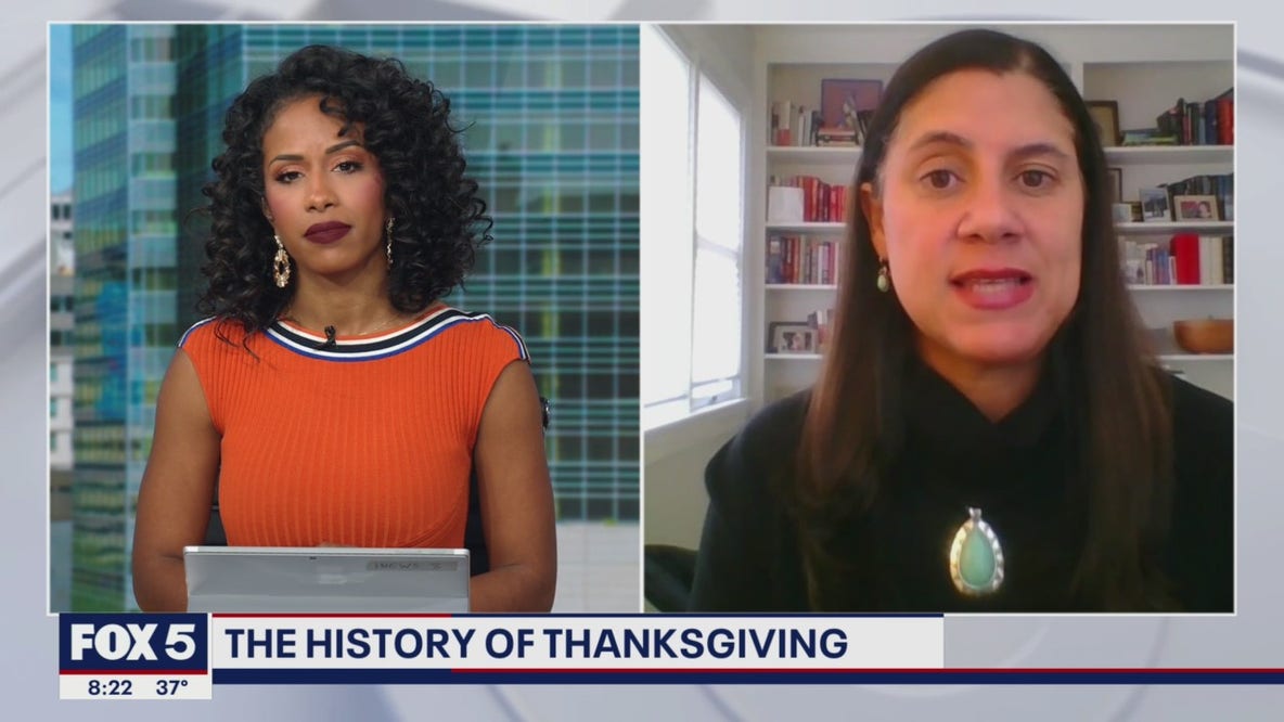Discussing the history of Thanksgiving